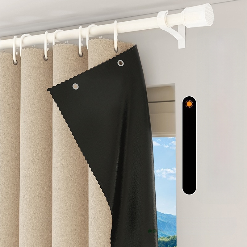 Pilnīgi tumši aizkari dzīvojamajai istabai, Silk Flower materiāls, universālais stils