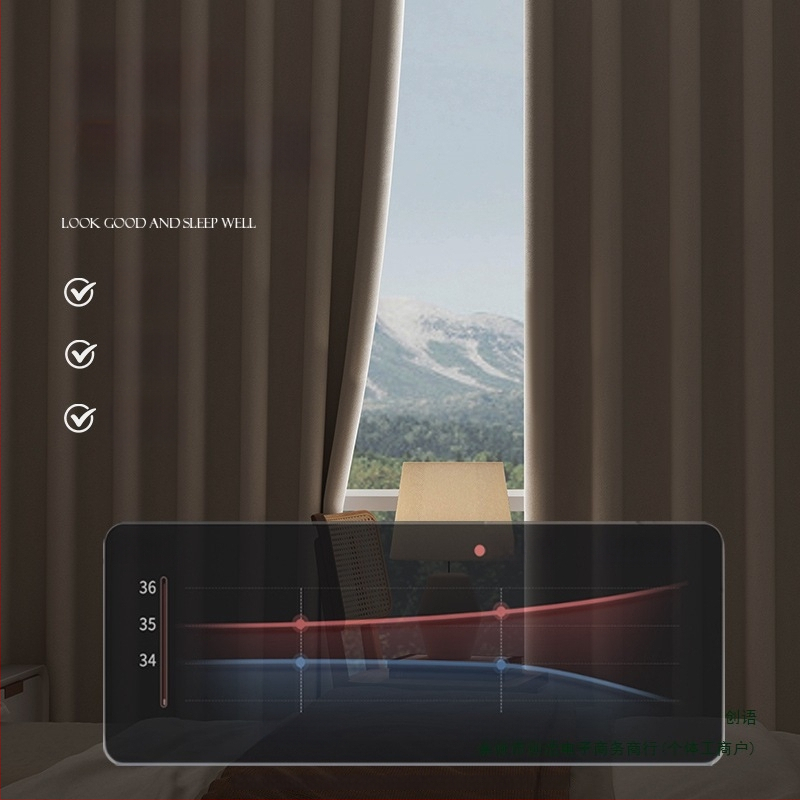 Pilnīgi tumši aizkari dzīvojamajai istabai, Silk Flower materiāls, universālais stils