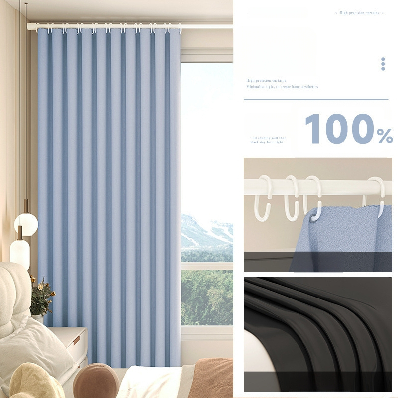 Pilnīgi tumši aizkari dzīvojamajai istabai, Silk Flower materiāls, universālais stils