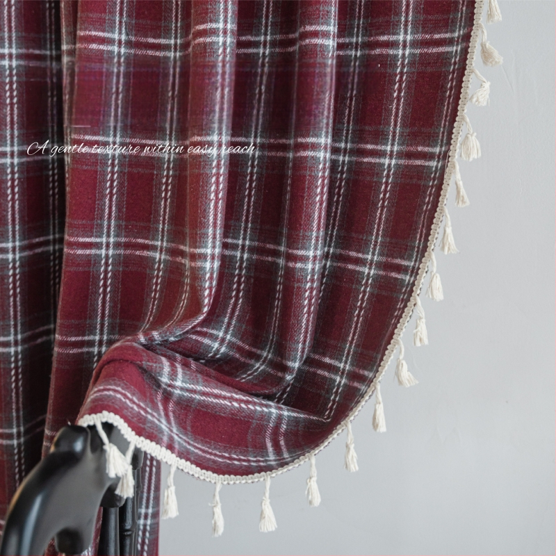 Užuolaidos, medvilnės-lino mišinys, prancūziškas stilius, pusiau užtemdantis dekoras, kampiniam langui — (Prekės ženklas: Ymqy/yi man qi yun; Medžiaga: Medvilnė; Pagrindinė audinio sudėtis: Medvilnė ir linas; Audinio sudėtis: 90%; Funkcija: dekoratyvinis p