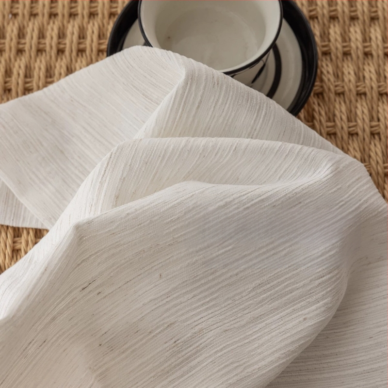 Chenille lino tinklelio užuolaida, poliesterio siūlą dažytas audinys, pusiau skaidri, bet ne skaidri, šiuolaikiškas paprastumas, tinkama svetainei ir miegamajam