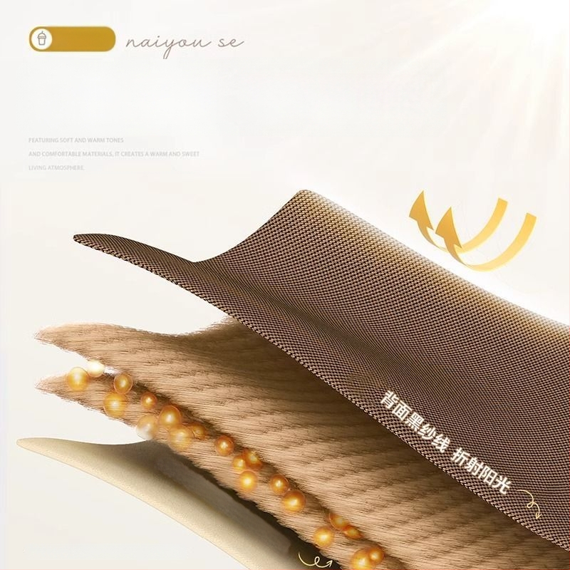 Poliesterinė užuolaida su dideliu tamsinimu 71-90%, skirta svetainei, miegamajam, biurui, restoranui ir įėjimui, šiuolaikinio minimalistinio stiliaus