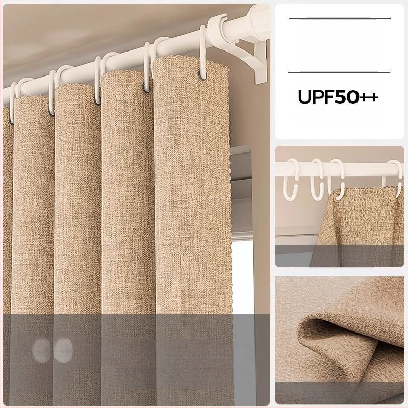 Poliesterinė užuolaida su dideliu tamsinimu 71-90%, skirta svetainei, miegamajam, biurui, restoranui ir įėjimui, šiuolaikinio minimalistinio stiliaus