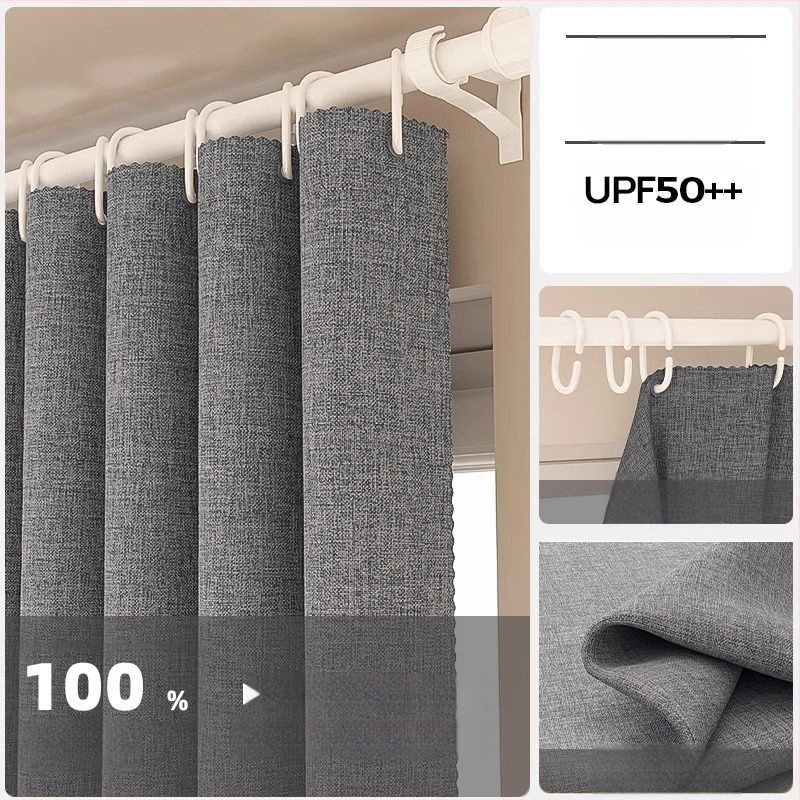 Poliesterinė užuolaida su dideliu tamsinimu 71-90%, skirta svetainei, miegamajam, biurui, restoranui ir įėjimui, šiuolaikinio minimalistinio stiliaus