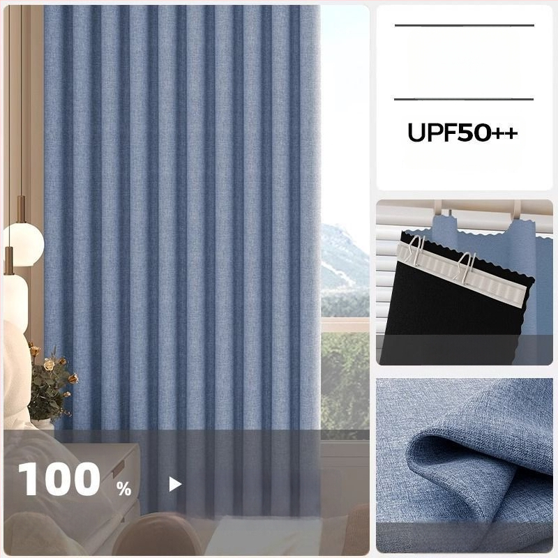 Poliesterinė užuolaida su dideliu tamsinimu 71-90%, skirta svetainei, miegamajam, biurui, restoranui ir įėjimui, šiuolaikinio minimalistinio stiliaus