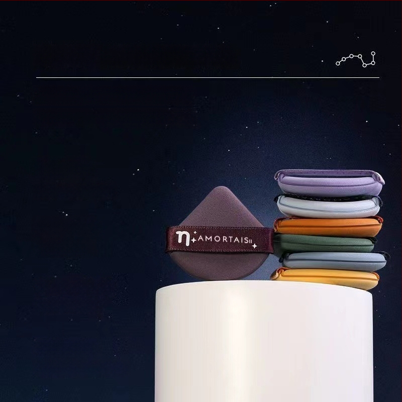 Ermu genuine grapes sausos pūkų sūklis makiažui, forma: trikampis ir lašo formos, medžiaga: kempinė, kiekis: 4/7 vnt.