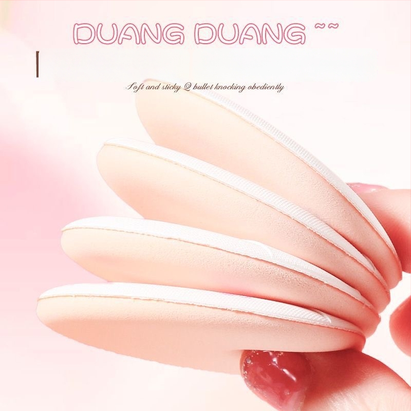 Xixi pudrinos pūtelis sausam ir šlapiam naudojimui, natūralus kempinėlis, 2 pakuotės, apvalus ir lašinio formos