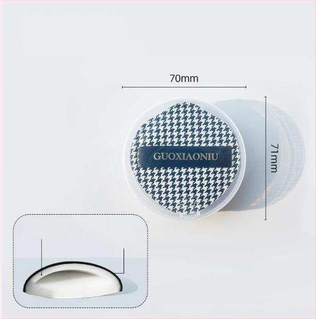 Guo xiaoniu pudrų kempinė – dvigubo naudojimo šlapiam/sausam, natūrali kempinė, 6 vnt., formos: trikampis, lašas, moliūgo forma