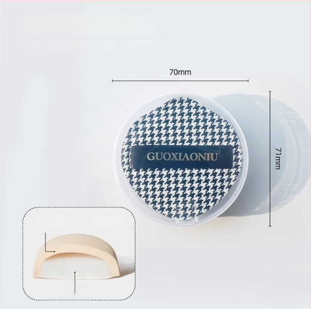 Guo xiaoniu pudrų kempinė – dvigubo naudojimo šlapiam/sausam, natūrali kempinė, 6 vnt., formos: trikampis, lašas, moliūgo forma