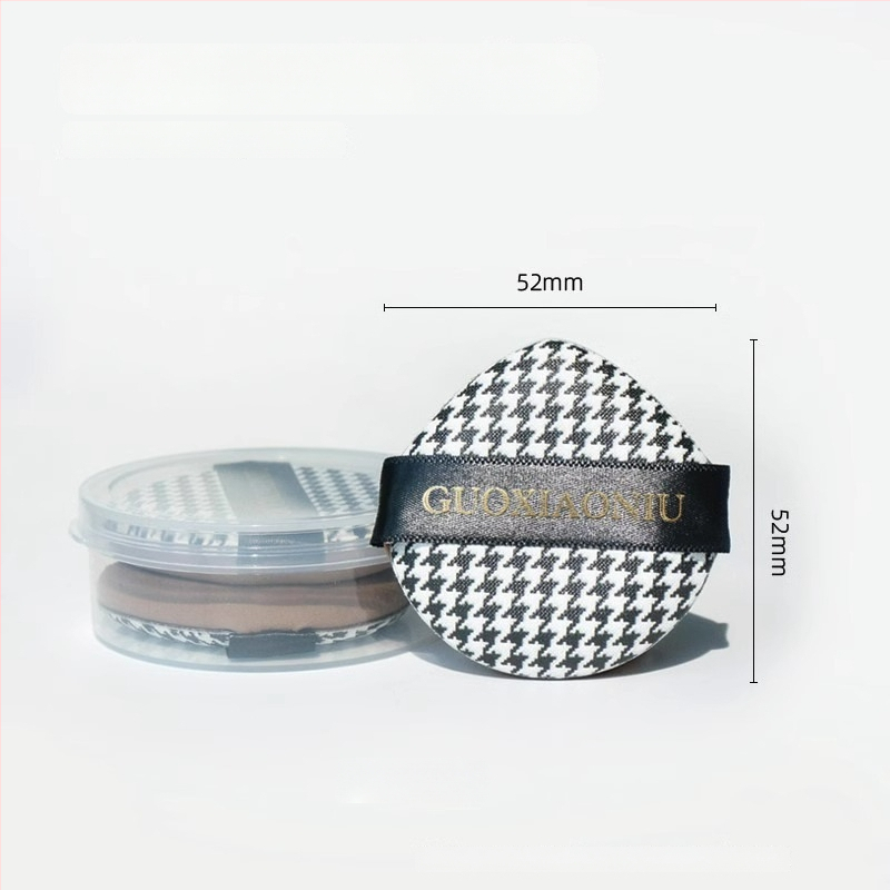 Guo xiaoniu pudrų kempinė – dvigubo naudojimo šlapiam/sausam, natūrali kempinė, 6 vnt., formos: trikampis, lašas, moliūgo forma