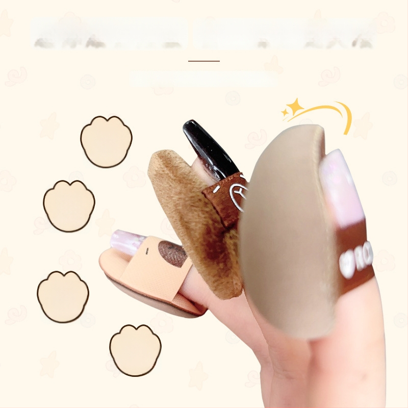 ROZO mini lašelinės formos pudros kempinė drėgnam ir sausam užtepui, hidrofiliškas poliuretanas, 5 vnt dėžutėje