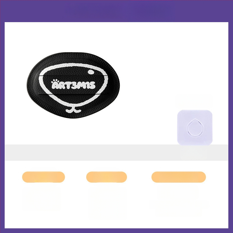 Dviejų pusių flokavimo pudra kempinė, lašo ir persiko formos, poliuretanas, 1 vnt