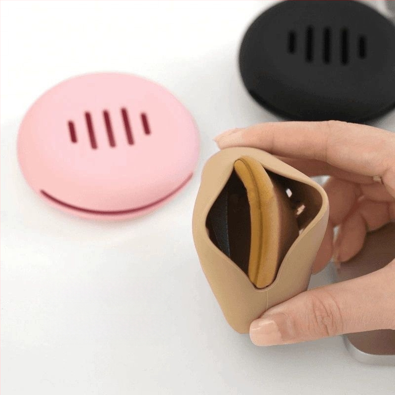 Kelioninė pudros šepetėlių laikymo dėžutė – dulkėms atspari, kvėpuojanti, nešiojama, lengvai valoma