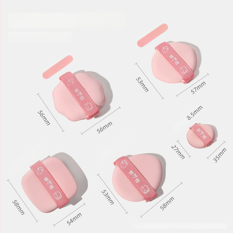 Oro pudros kempinė – sausas/šlapias dvigubo naudojimo, hidrofilinis poliuretanas, nereguliarus formos, 5 vnt komplektas