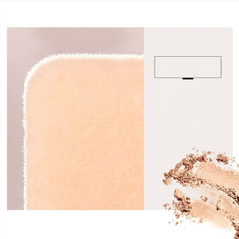 Zeesea dvipusė flokavimas pudros kempinė, 2 vnt, 100% medvilnė, tinkama pūderiui ir kontūravimui