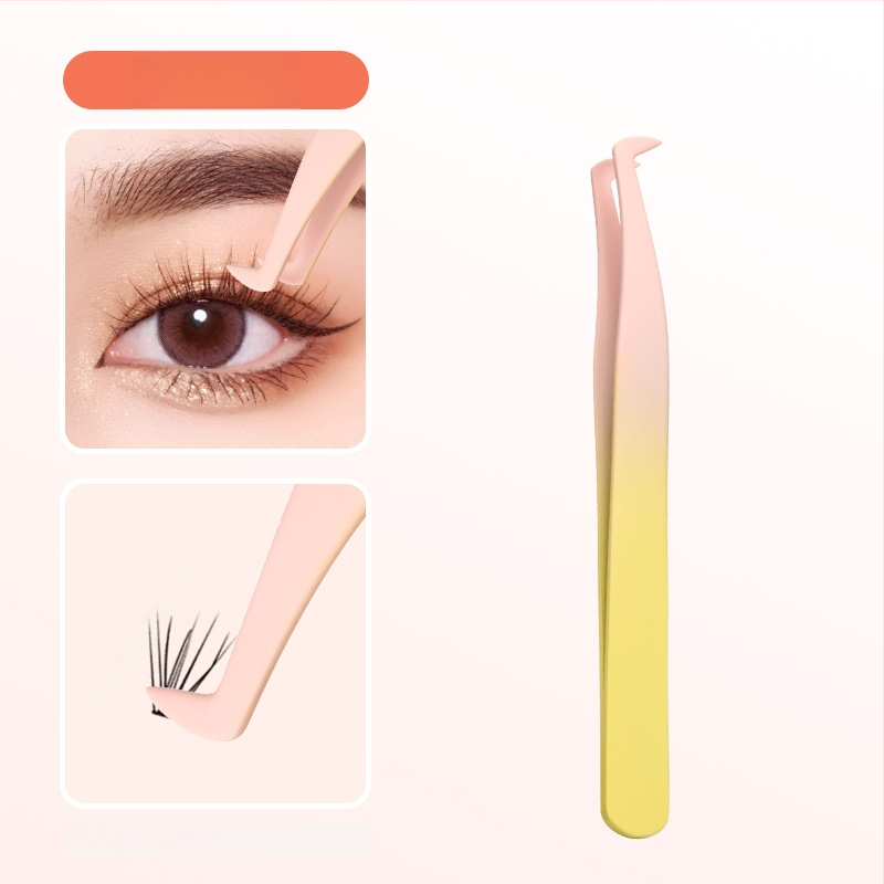 Nelygios žnyplės klijuojant dirbtines blakstienas – specialios žnyplės blakstienų menininkams, be klijų, pakuotė 500 vnt., kilmė: Yangjiang, vietinis gaminys