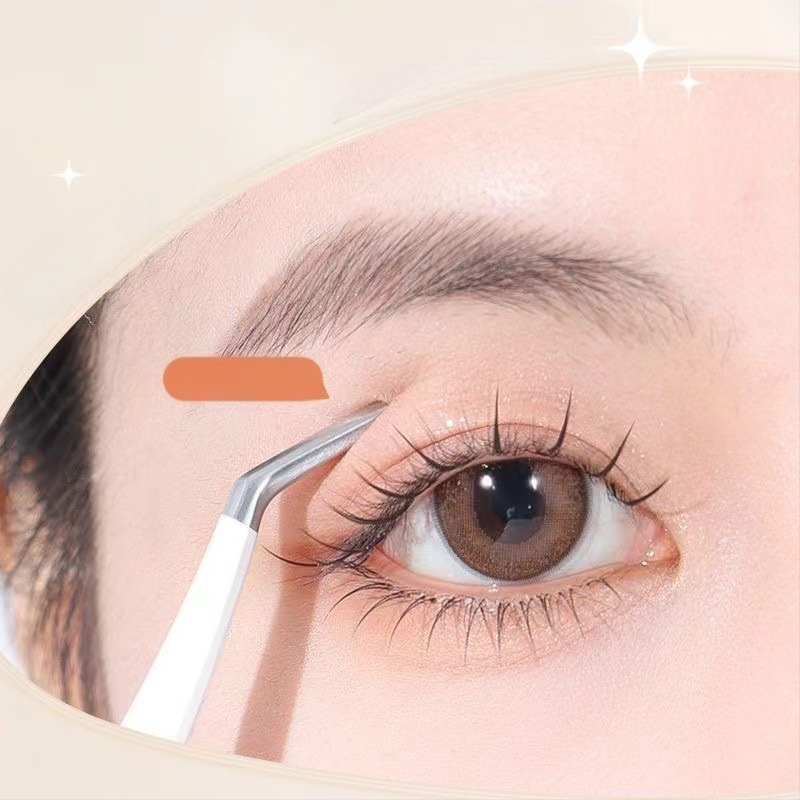 Blakstienų žnyplės dirbtinėms blakstienoms, aukštos precizijos nerūdijančio plieno, prekės ženklas Six Six Beauty, universalus naudojimui