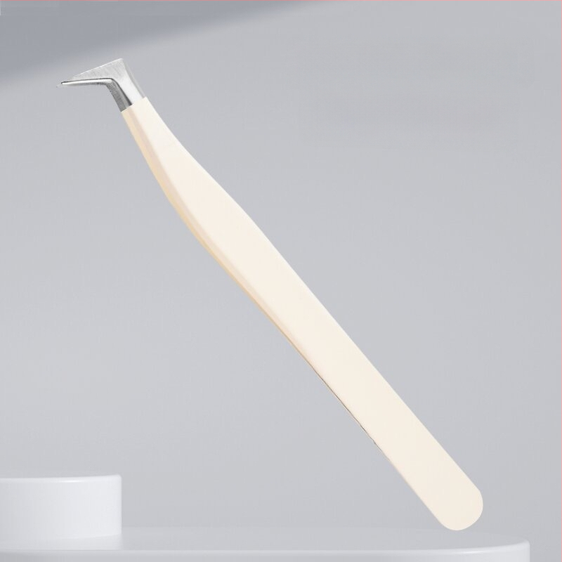 Blakstienų žnyplės dirbtinėms blakstienoms, aukštos precizijos nerūdijančio plieno, prekės ženklas Six Six Beauty, universalus naudojimui