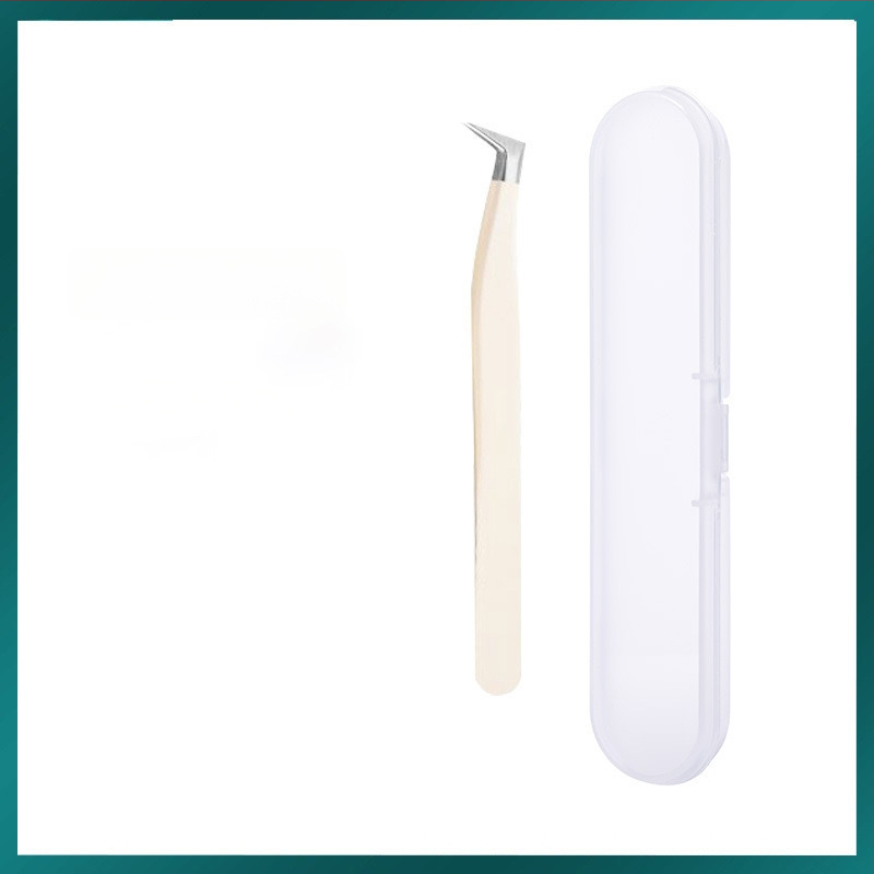 Blakstienų žnyplės dirbtinėms blakstienoms, aukštos precizijos nerūdijančio plieno, prekės ženklas Six Six Beauty, universalus naudojimui