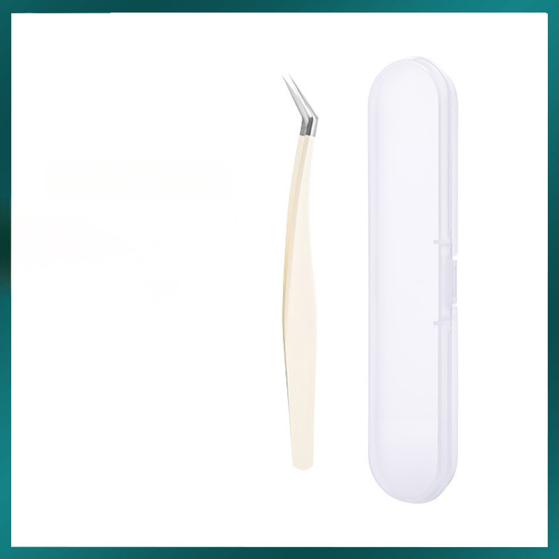 Blakstienų žnyplės dirbtinėms blakstienoms, aukštos precizijos nerūdijančio plieno, prekės ženklas Six Six Beauty, universalus naudojimui