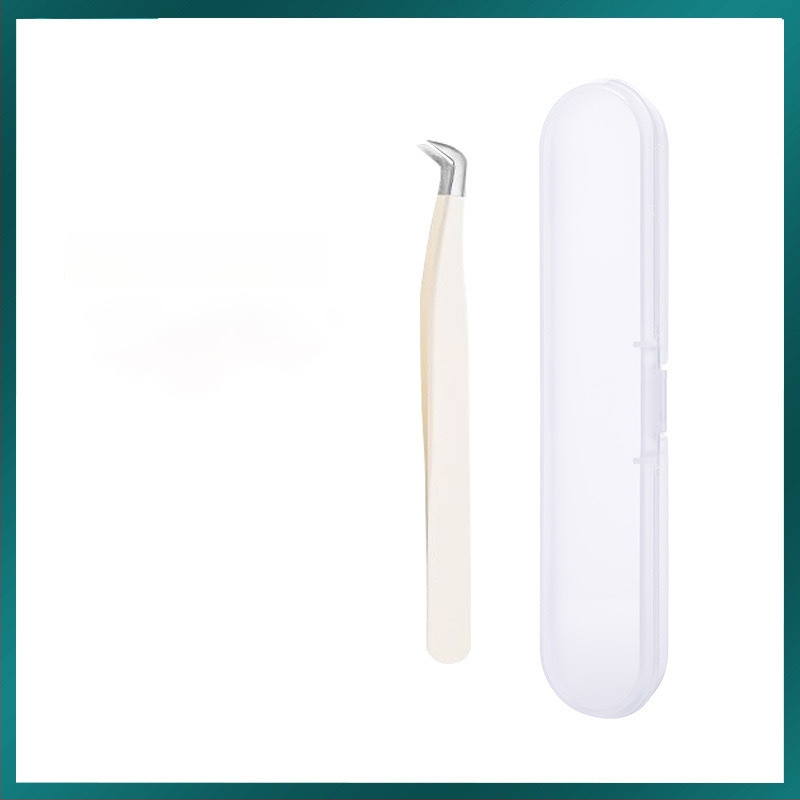 Blakstienų žnyplės dirbtinėms blakstienoms, aukštos precizijos nerūdijančio plieno, prekės ženklas Six Six Beauty, universalus naudojimui