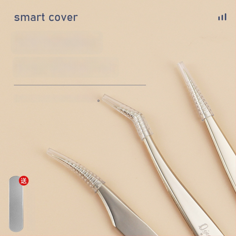 Aukštos tikslumo nerūdijančio plieno blakstienų pincetų rinkinys, segmentuotas dizainas, be elektros, pakuotėje 1 vnt., trys stiliai, Dolphin Straight Clip