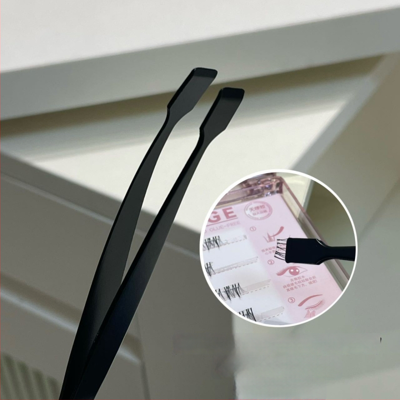 HERORANGE nerūdijančio plieno blakstienų žnyplės transplantacijai ir dirbtinių blakstienų užklijavimui, bendro naudojimo