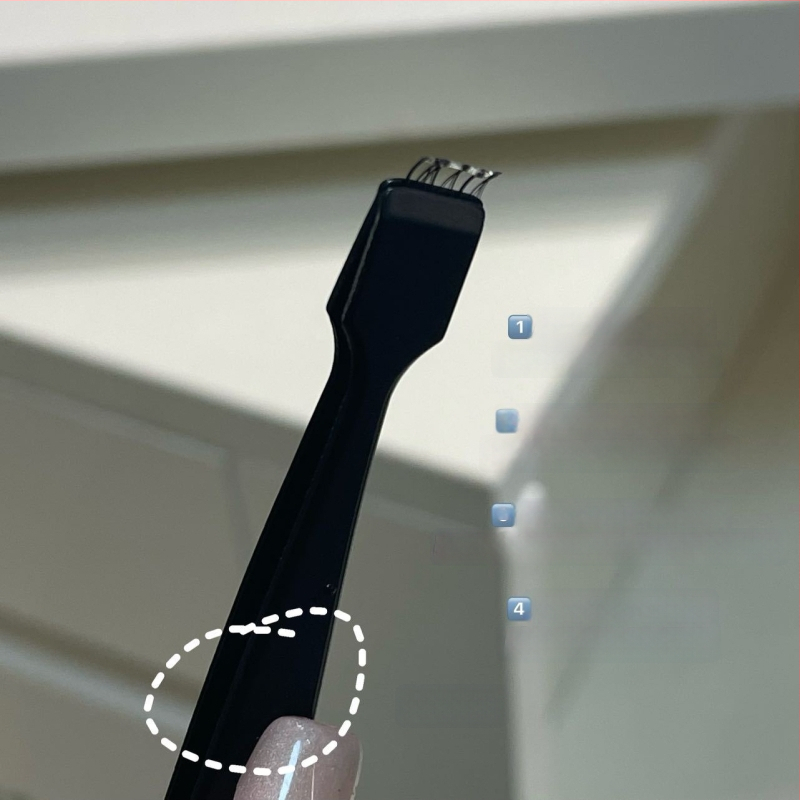 HERORANGE nerūdijančio plieno blakstienų žnyplės transplantacijai ir dirbtinių blakstienų užklijavimui, bendro naudojimo