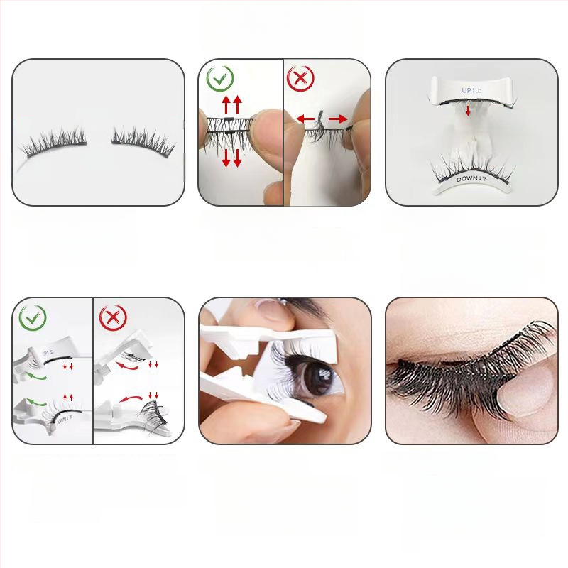 Magnetinis blakstienų curleris – rankinis, neelektrinis, nepriklausomas prekinis ženklas, pakuotė 500 vnt, paprastas stilius