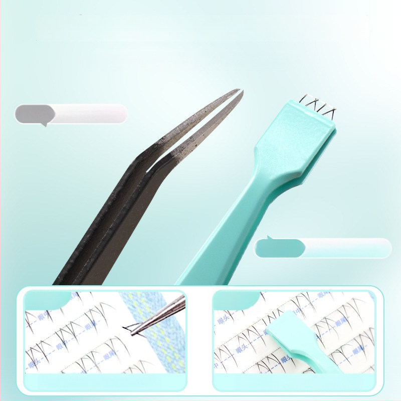 Dream Deer pincetai blakstienoms - aukšta tikslumas, plokščia galva, plokščias galas, nerūdijantis plienas