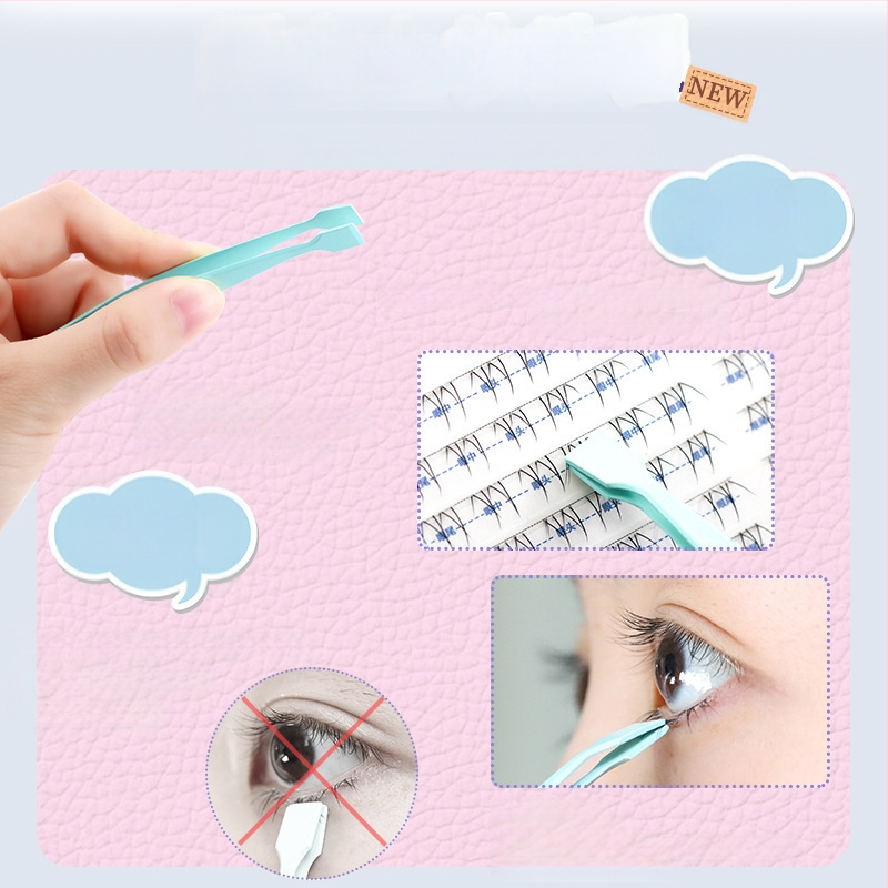 Dream Deer pincetai blakstienoms - aukšta tikslumas, plokščia galva, plokščias galas, nerūdijantis plienas