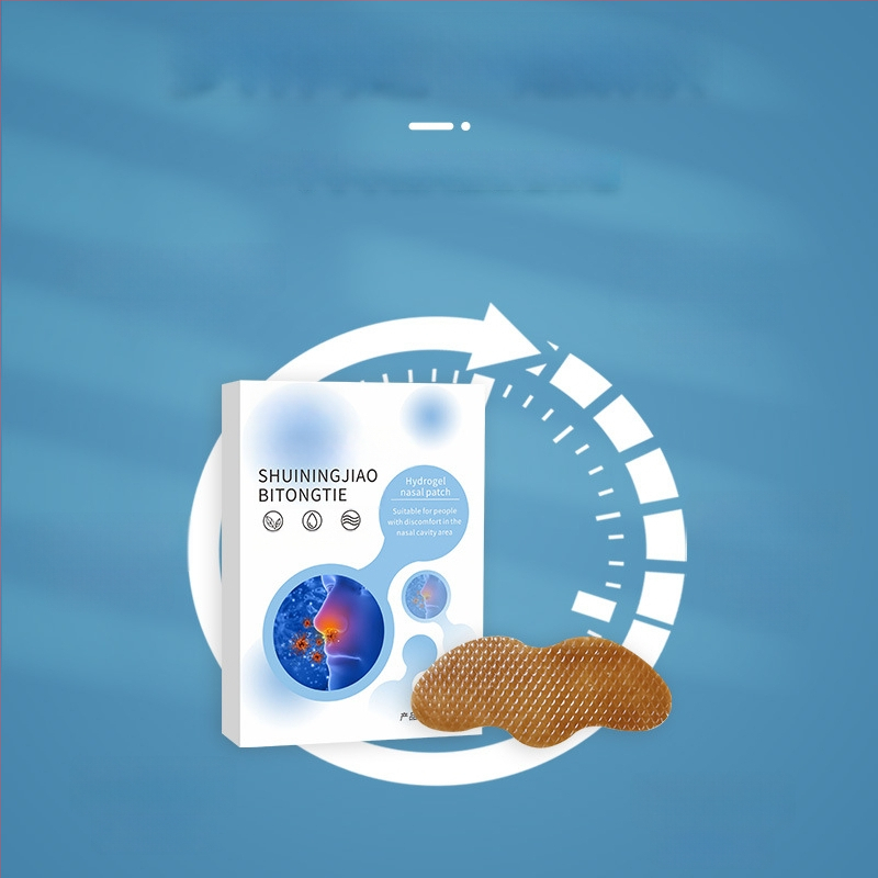 Mugwort pagrindu hidrogelinis nosies pleistras vaikams ir suaugusiems, nosies užsikimšimo palengvinimas, moksibustijos pleistras, pritaikymas galimas