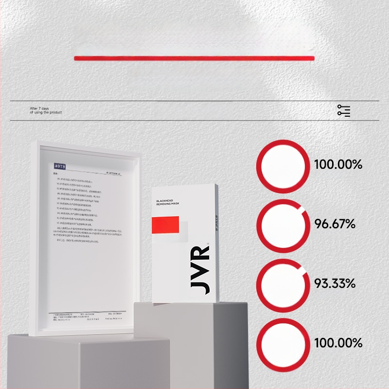 Jewell Inkštirų nosies juostelės – švelnus Peel-Off, gilus porų valymas ir porų sutvarkymas – 10 vnt., tinka visų odos tipų vyrams, 0.7 g/mL