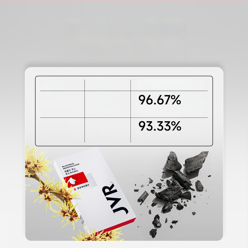 Jewell Inkštirų nosies juostelės – švelnus Peel-Off, gilus porų valymas ir porų sutvarkymas – 10 vnt., tinka visų odos tipų vyrams, 0.7 g/mL