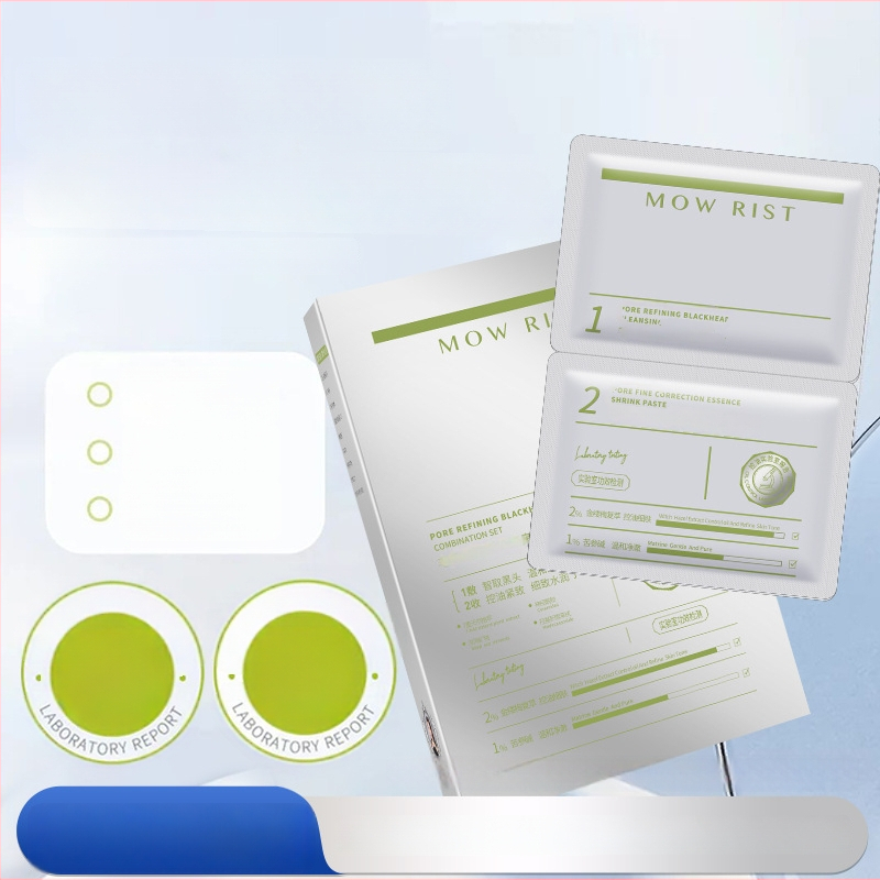 Porų formavimo nosies pleistrų rinkinys – inkštirų šalinimas, riebalų kontrolė, T-zonos priežiūra, 10 pleistrų (6 g×5 + 4 g×5)