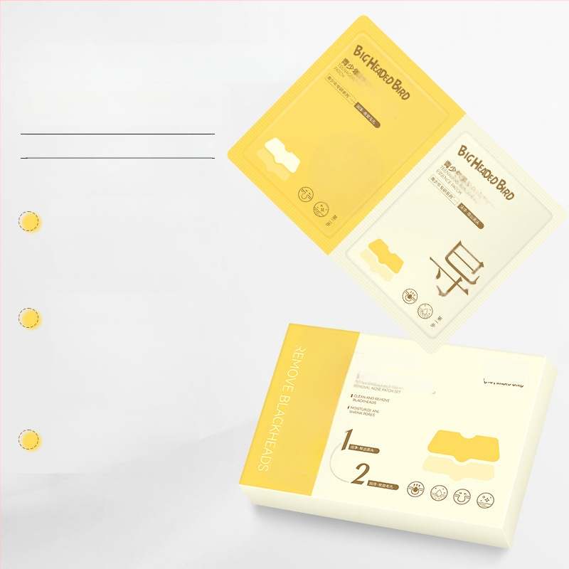 Big-headed Bird Jaunimo Dviejų Žingsnių Valymas Nosies Pleistras – Porų Susiaurėjimas, Gilus Valymas, 10 Pleistrų po 5 ml