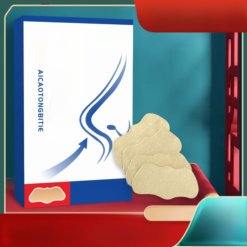 Pelino nosies pleistras – moksibustijos pleistras; medžiaga: pelinas; prekės ženklas: Qianqiu chrysanthemum; 300 vnt; sveikatai skirtas masažui.