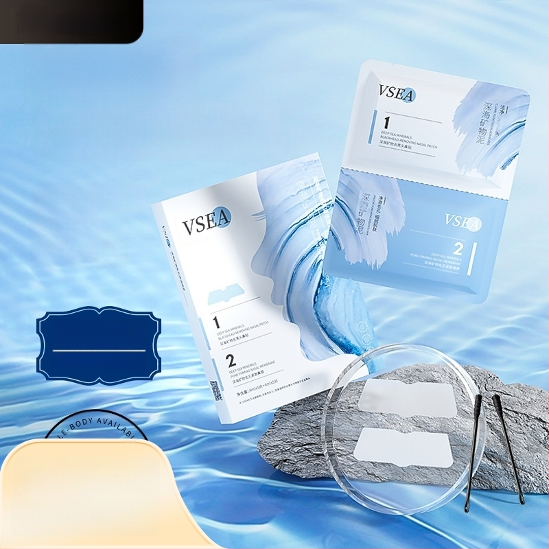 Vsea giliavandeniniai mineraliniai nosies pleistrai giluminiam porų valymui – pašalina juodus taškus, susiaurina poras, drėkina odą; tinka normaliems ir mišriems odos tipams.