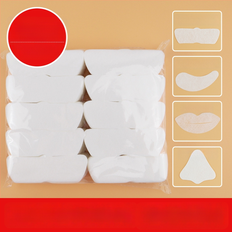 Vienkartinis trikampis nosies kaukės popierius, lengvas, drėgnam kompresui T zonoje, grožio salonui, 14 vnt.