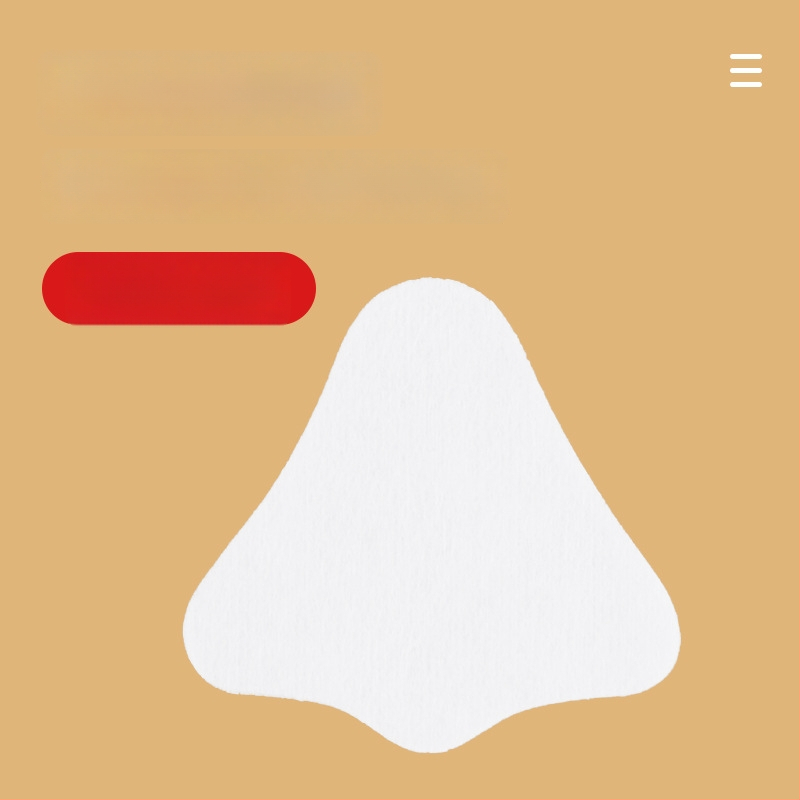 Vienkartinis trikampis nosies kaukės popierius, lengvas, drėgnam kompresui T zonoje, grožio salonui, 14 vnt.