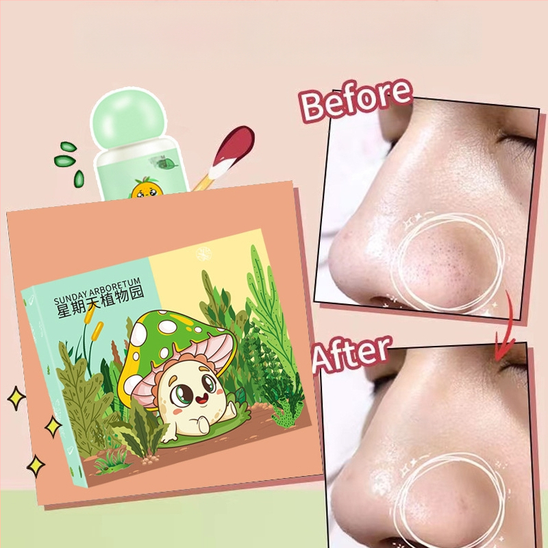 Žalioji kaukė nuo juodųjų taškų – rinkinys, 20 ml, T zonos priežiūra, riebalų kontrolė, šveitimas, porų susiaurėjimas