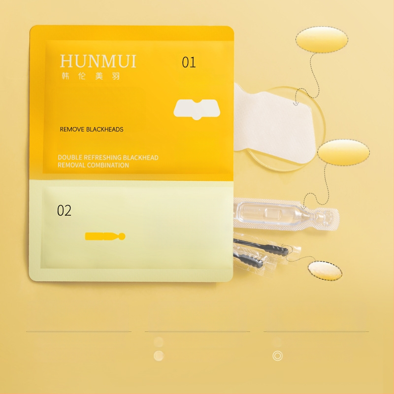 Dvigubo valymo nosies kaukė nuo juodųjų dėmių, riebalų reguliavimas, porų susiaurėjimas, odos tonuso šviesinimas ir drėkinimas