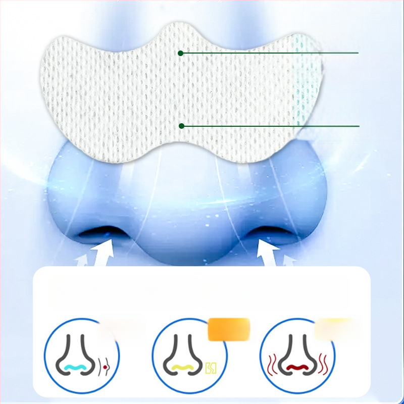 Vaikų nosies ventiliacijos pleistras su žolelių ekstraktais nosies priežiūrai, augalinis kvapas