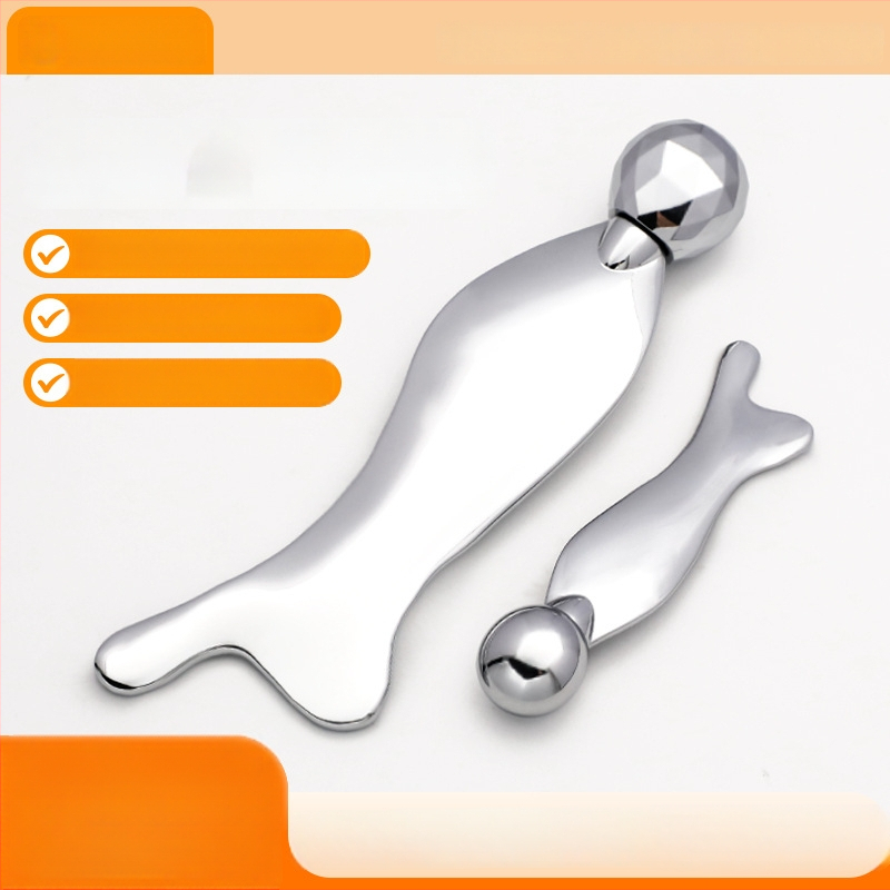 Metallist merine näomassaažiplokk 3D-rulliga näo tõstmiseks ja pingestamiseks; rull-tüüpi massaažitööriist; tsink-sulam