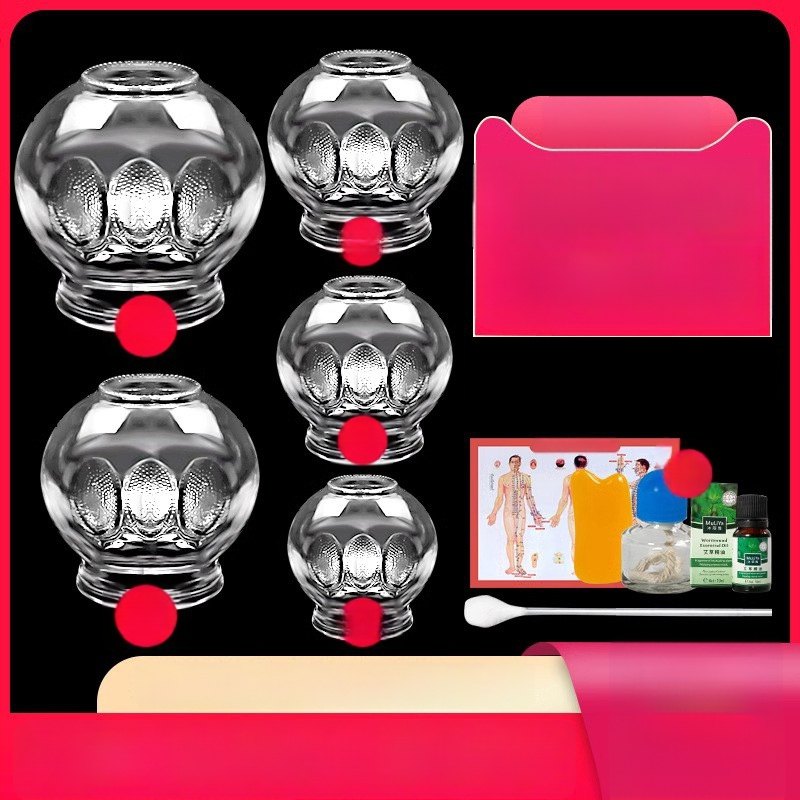 Stikla cupping komplekts Morning Industry mājas lietošanai – tradicionālā ķīniešu medicīna ierīce