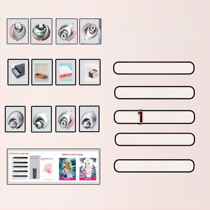 Roostevabast terasest rullmassaaž külmkompressiooniks naha hoolduseks, 1 kiirus, kodus kasutamiseks