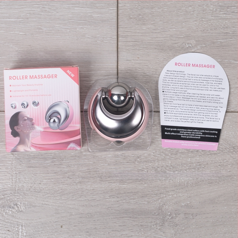 Roostevabast terasest rullmassaaž külmkompressiooniks naha hoolduseks, 1 kiirus, kodus kasutamiseks