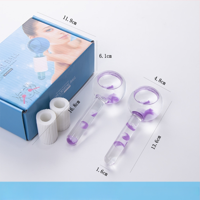 Jäämassaažipall lehtedega — käsimassaaž, mitte elektriline, negatiivsete ioonide funktsioon, üldiseks kasutamiseks