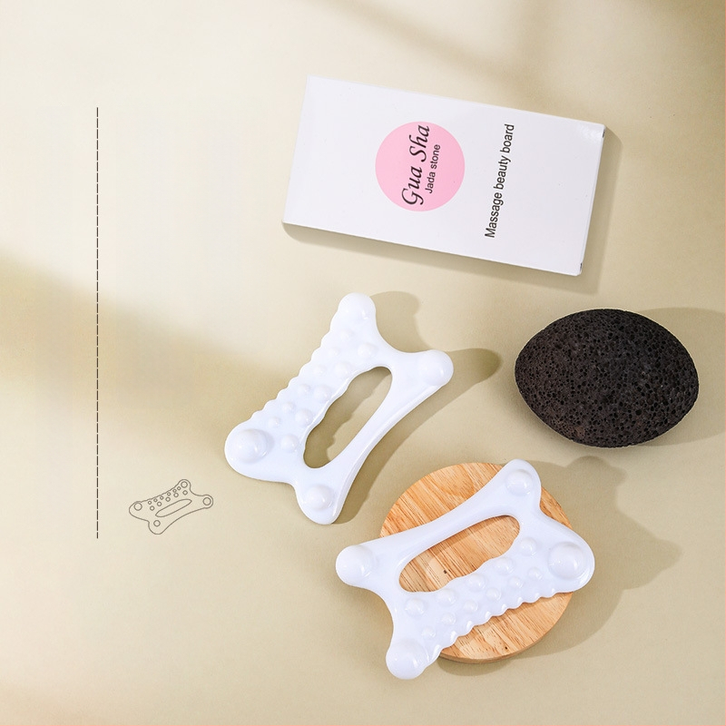 Guasha masāžas plāksne Saint Yuekang (Materiāls: dabiskā sveķu; Svars: 56 g; Iepakojums: 200 gab.; Piemērots veselības masāžai)