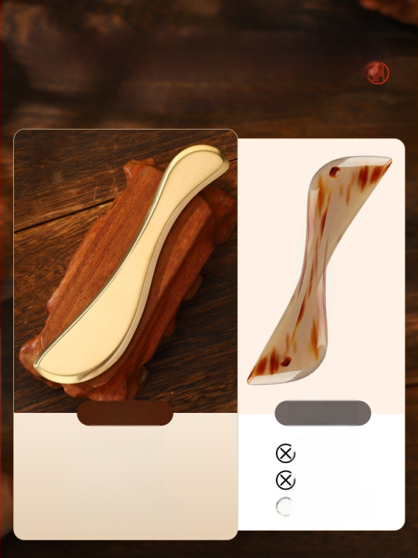 Gua Sha sejas masāžas plāksne, acu zonas masāža tumšajiem lokiem zem acīm, meridiānu terapija, 90 g, 25 gab. kastē